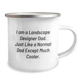 Funny Landscape Designer Gifts from Dad - I Am A Landscape Designer Dad, Camping Mug for Birthday, Unique Gifts for Landscape Designer Dads, Men, Friends, Family - Image 2